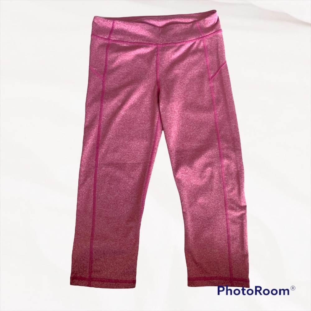 Live Love Dream Womens M Pink Athletic Crop Capri Leggings